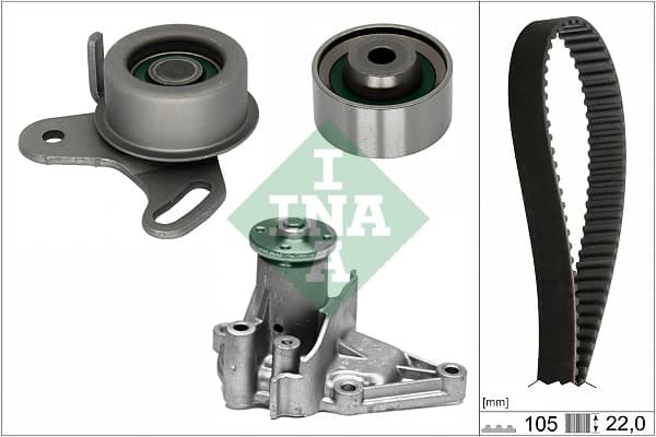 Pompe a eau + kit de courroie de distribution