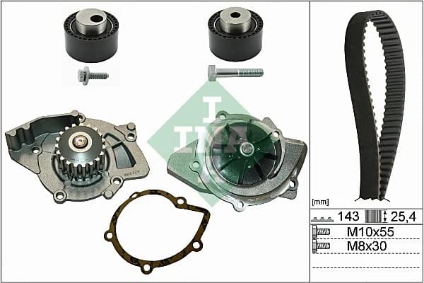 Pompe a eau + kit de courroie de distribution