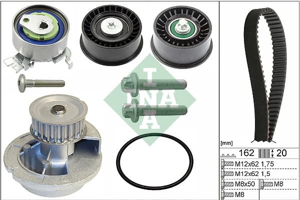Pompe a eau + kit de courroie de distribution