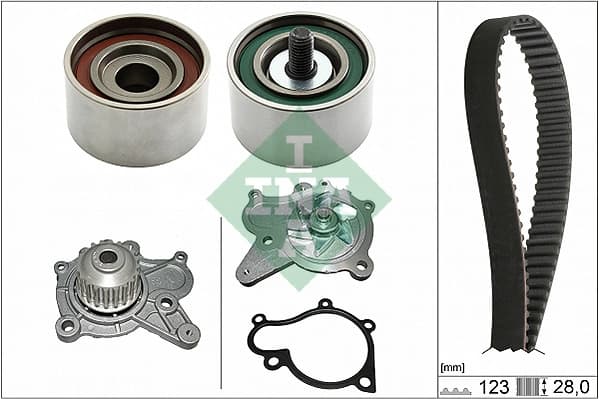 Pompe a eau + kit de courroie de distribution