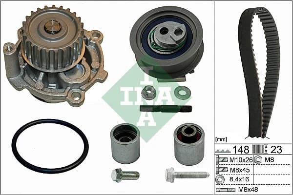 Pompe a eau + kit de courroie de distribution