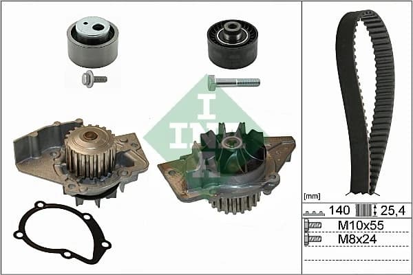 Pompe a eau + kit de courroie de distribution