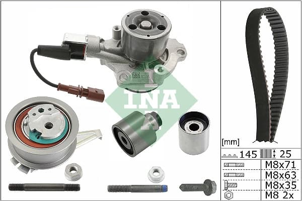 Pompe a eau + kit de courroie de distribution