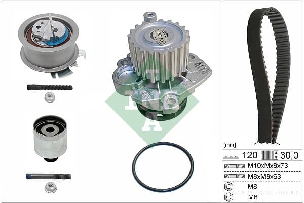 Pompe a eau + kit de courroie de distribution