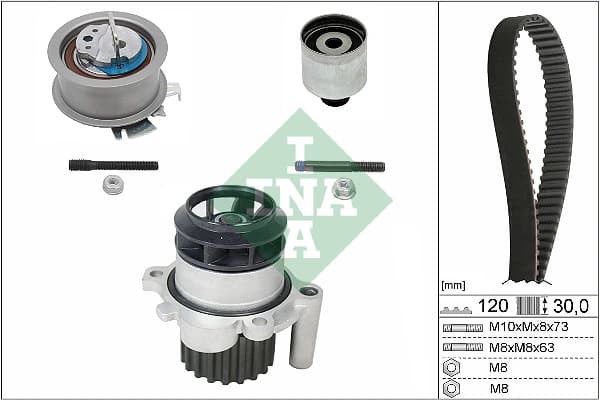 Pompe a eau + kit de courroie de distribution