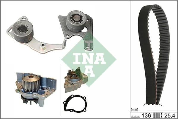 Pompe a eau + kit de courroie de distribution
