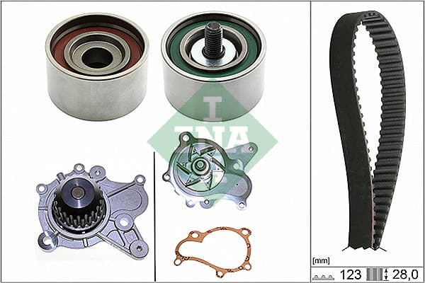 Pompe a eau + kit de courroie de distribution