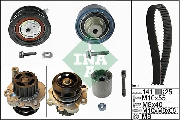 Pompe a eau + kit de courroie de distribution