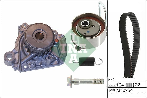 Pompe a eau + kit de courroie de distribution