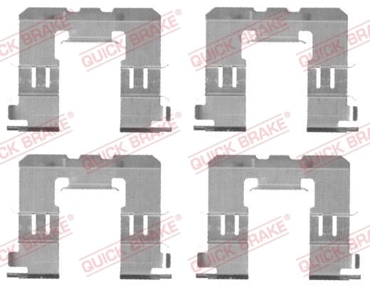 Kit d'accessoires, plaquette de frein a disque