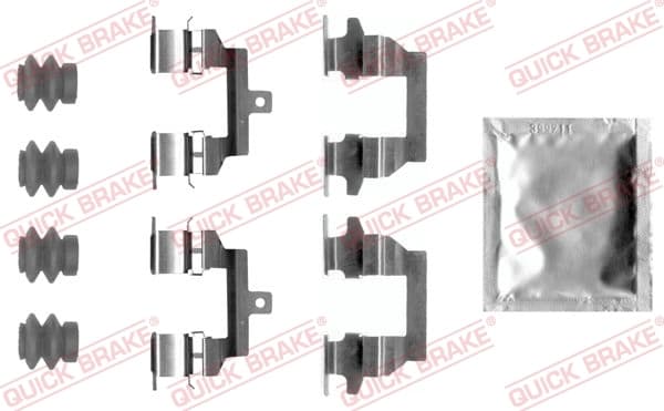 Kit d'accessoires, plaquette de frein a disque