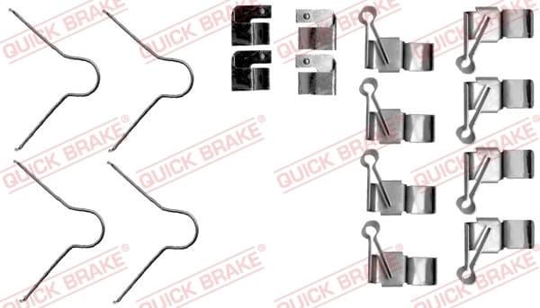 Kit d'accessoires, plaquette de frein a disque
