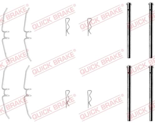 Kit d'accessoires, plaquette de frein a disque