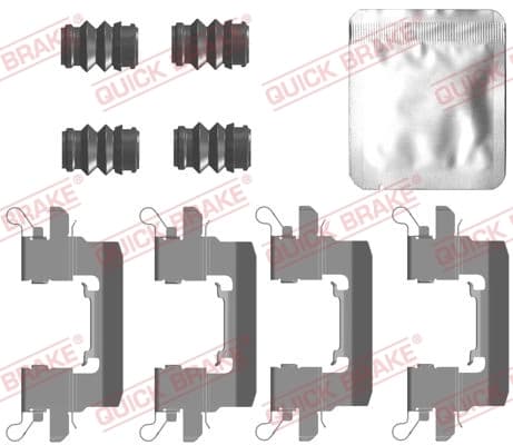 Kit d'accessoires, plaquette de frein a disque