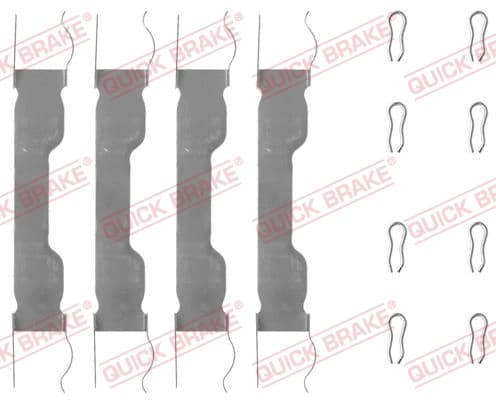 Kit d'accessoires, plaquette de frein a disque