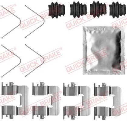 Kit d'accessoires, plaquette de frein a disque
