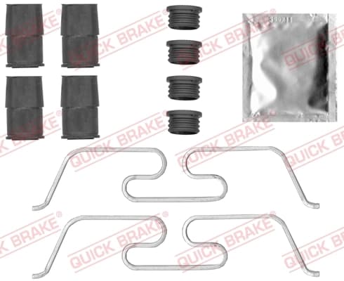 Kit d'accessoires, plaquette de frein a disque