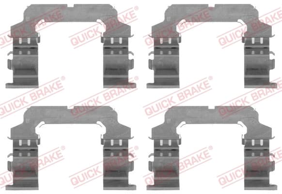 Kit d'accessoires, plaquette de frein a disque