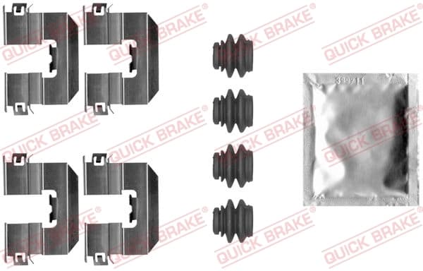 Kit d'accessoires, plaquette de frein a disque