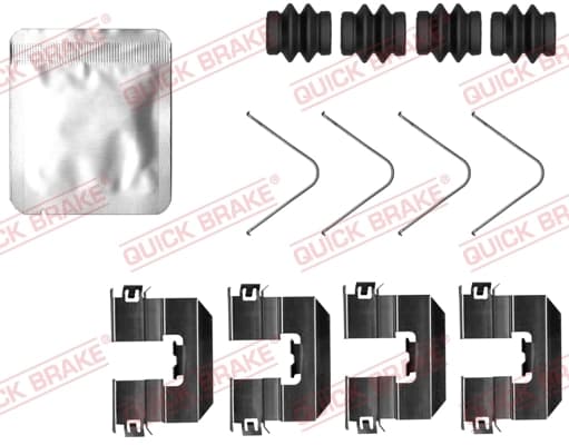 Kit d'accessoires, plaquette de frein a disque