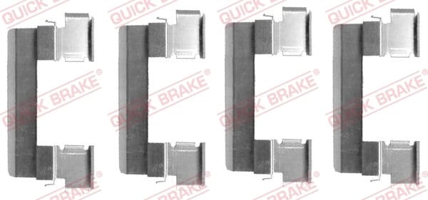 Kit d'accessoires, plaquette de frein a disque