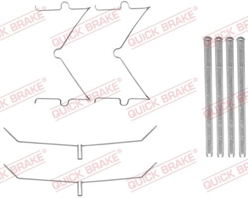 Kit d'accessoires, plaquette de frein a disque