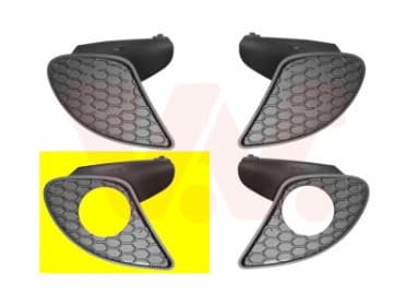 Grille de ventilation, pare-chocs