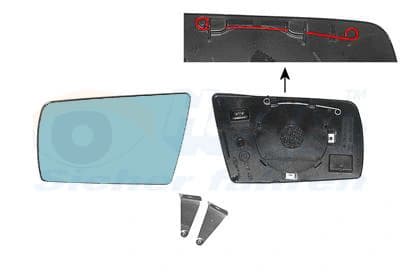 Verre de rétroviseur, rétroviseur extérieur