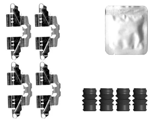 Kit d'accessoires, plaquette de frein a disque