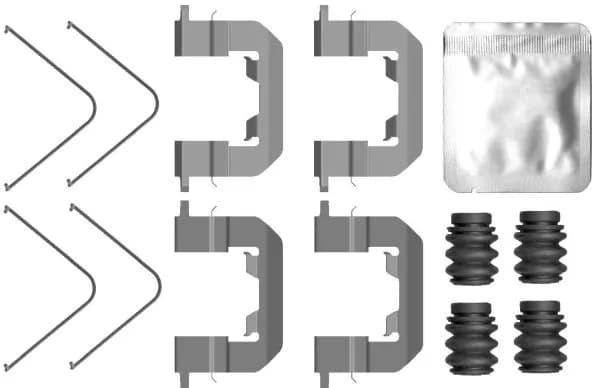Kit d'accessoires, plaquette de frein a disque