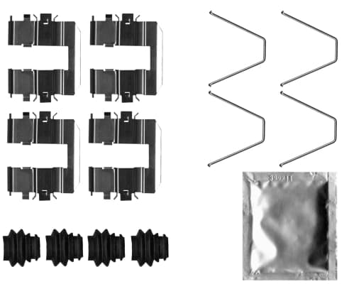 Kit d'accessoires, plaquette de frein a disque