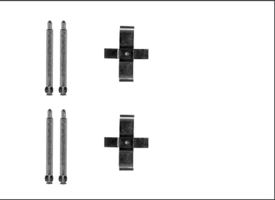Kit d'accessoires, plaquette de frein a disque