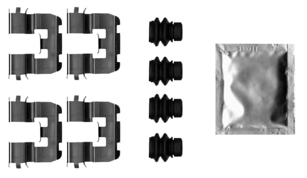Kit d'accessoires, plaquette de frein a disque