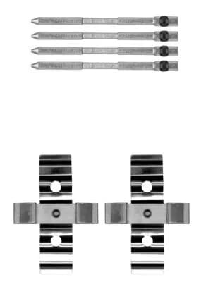 Kit d'accessoires, plaquette de frein a disque