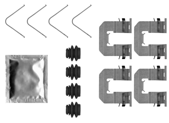 Kit d'accessoires, plaquette de frein a disque