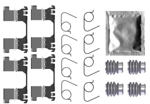 Kit d'accessoires, plaquette de frein a disque