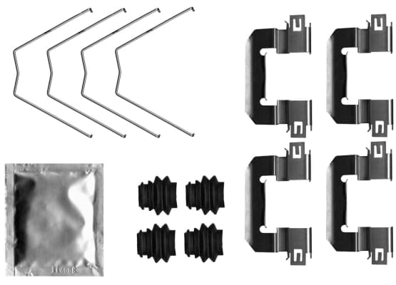 Kit d'accessoires, plaquette de frein a disque