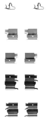 Kit d'accessoires, plaquette de frein a disque
