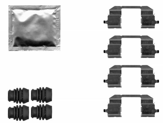 Kit d'accessoires, plaquette de frein a disque