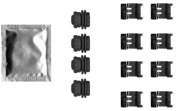 Kit d'accessoires, plaquette de frein a disque