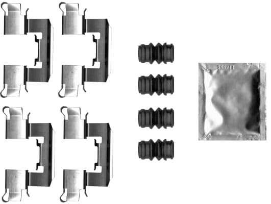 Kit d'accessoires, plaquette de frein a disque