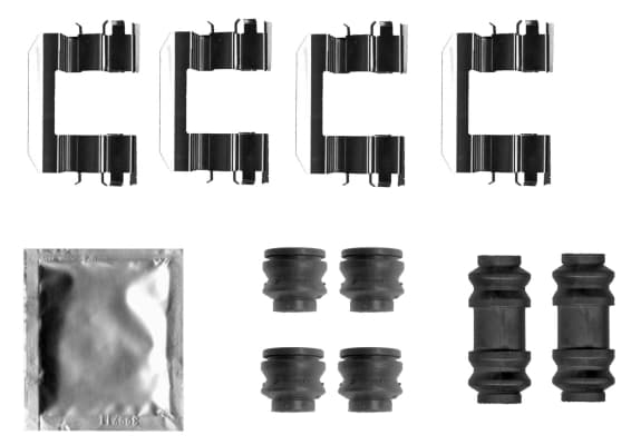 Kit d'accessoires, plaquette de frein a disque