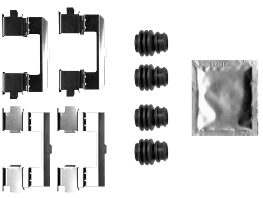 Kit d'accessoires, plaquette de frein a disque