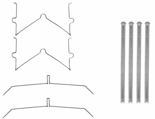 Kit d'accessoires, plaquette de frein a disque