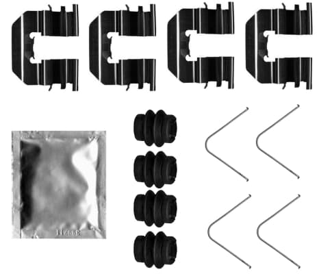 Kit d'accessoires, plaquette de frein a disque