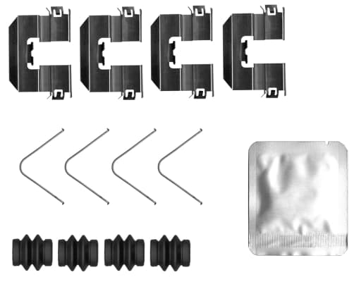 Kit d'accessoires, plaquette de frein a disque