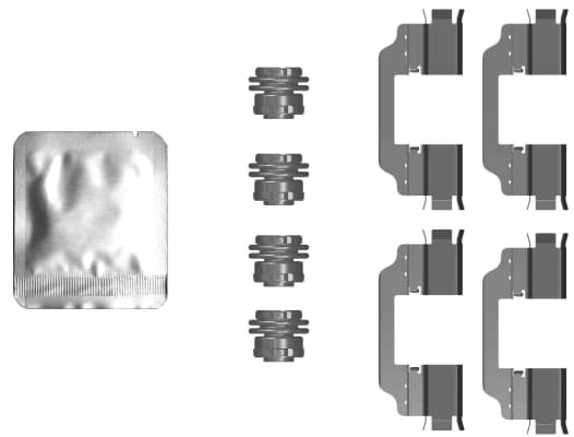 Kit d'accessoires, plaquette de frein a disque