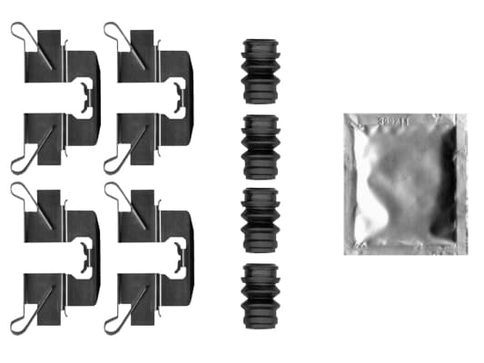 Kit d'accessoires, plaquette de frein a disque