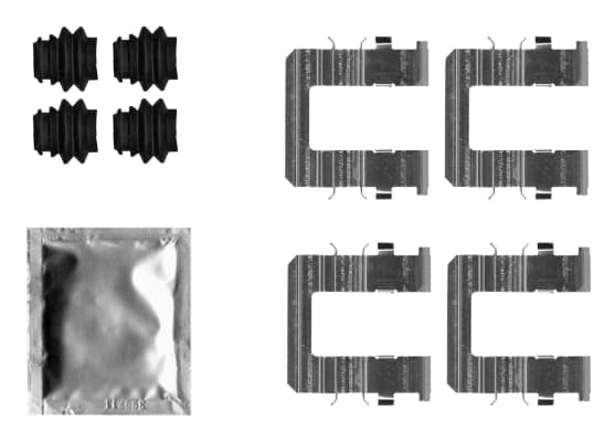 Kit d'accessoires, plaquette de frein a disque