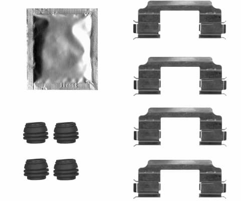 Kit d'accessoires, plaquette de frein a disque